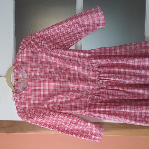 70s Vintage handmade tiered prairie Maxie dress - Picture 2 of 6